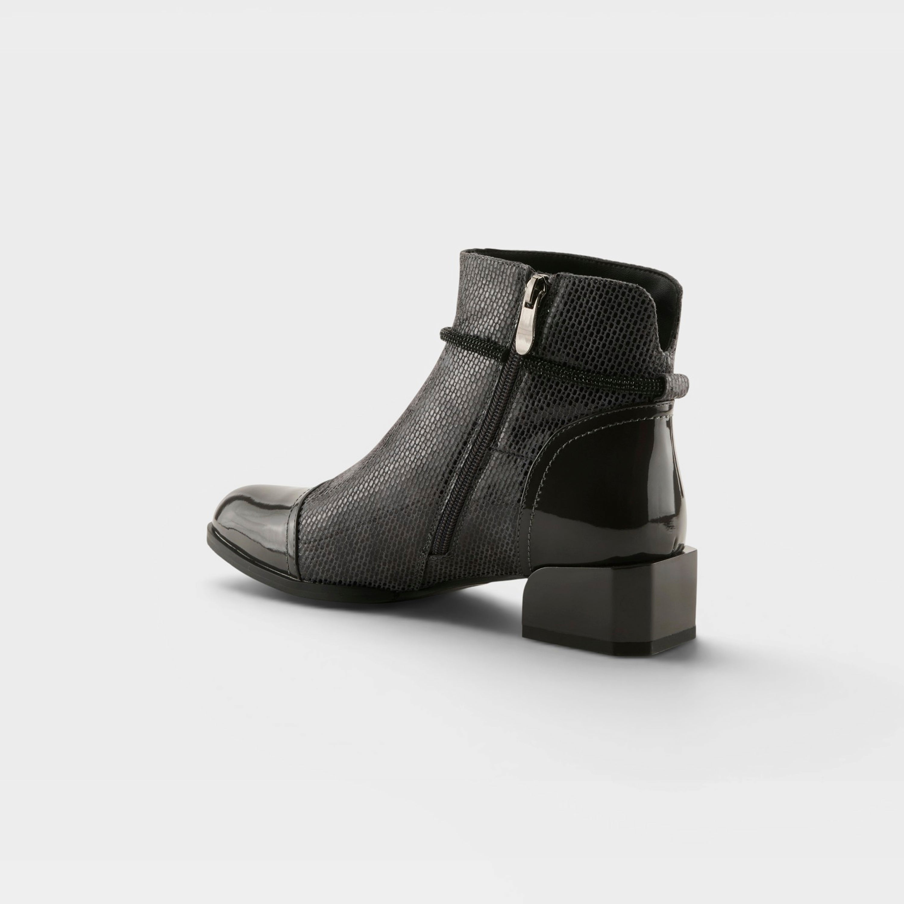 Azura Shelbi Charcoal Patent Boot