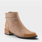Azura Shelbi Tan Patent Boot