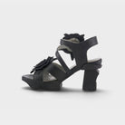 L'Artiste Shelly ankle strap sandals in Black, side view