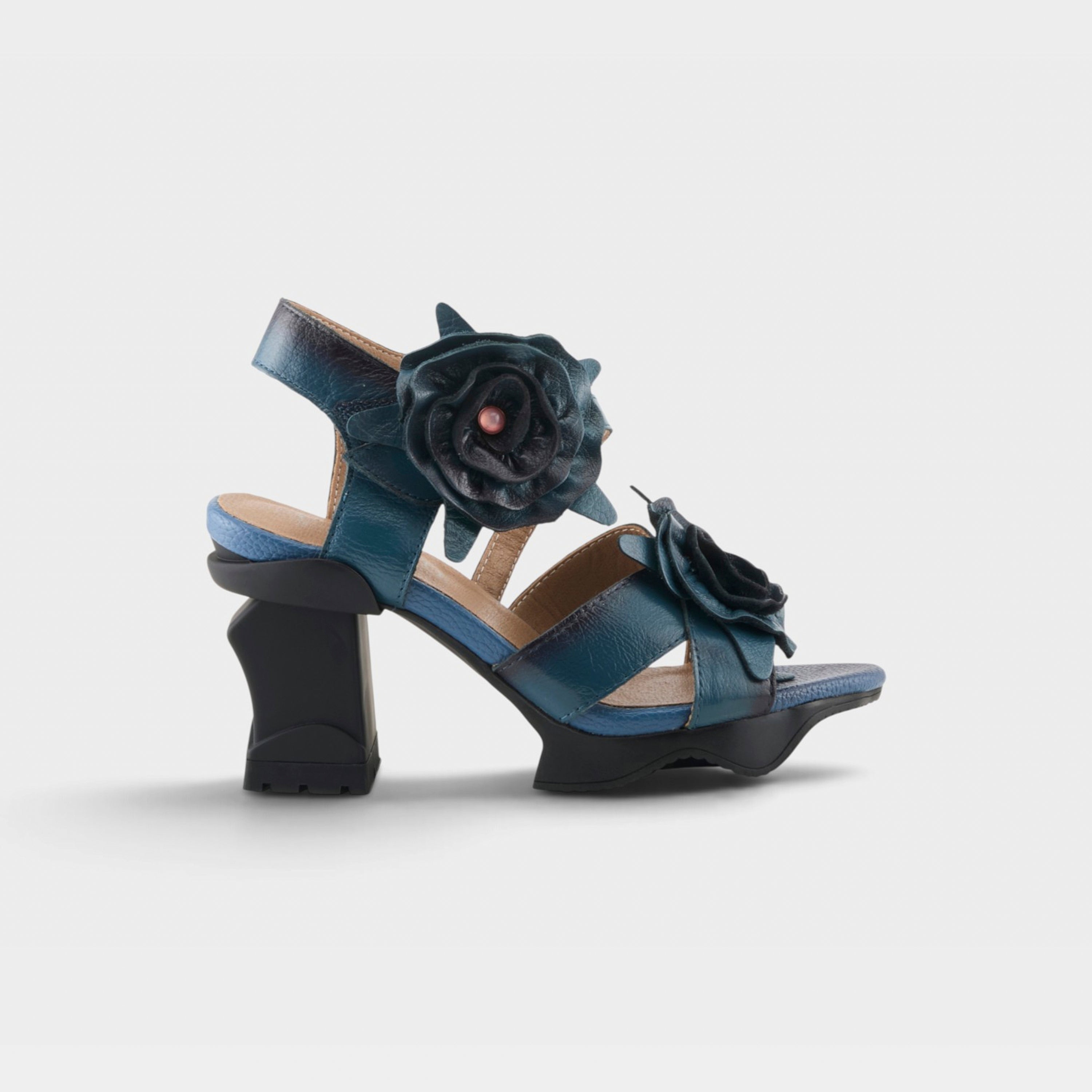 L'Artiste Shelly ankle strap sandals in Blue, hero view