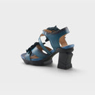 L'Artiste Shelly ankle strap sandals in Blue, alternate angle view