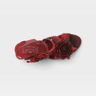L'Artiste Shelly ankle strap sandals in Red, top view