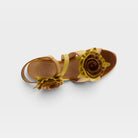 L'Artiste Shelly ankle strap sandals in Yellow, top view