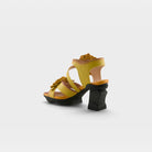 L'Artiste Shelly ankle strap sandals in Yellow, alternate angle view