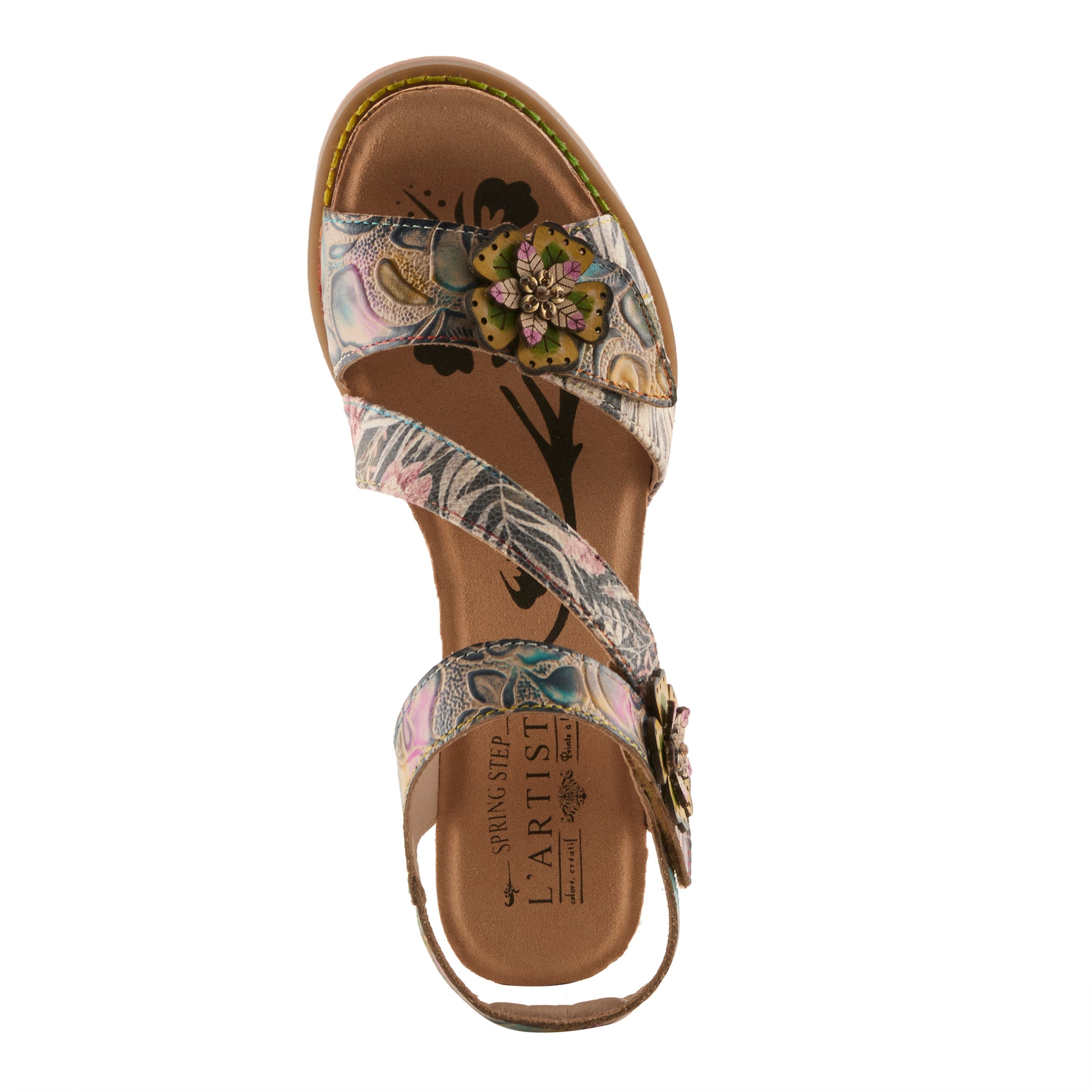 L'Artiste Shesfab Low Block Heel Sandals - Spring Step Shoes