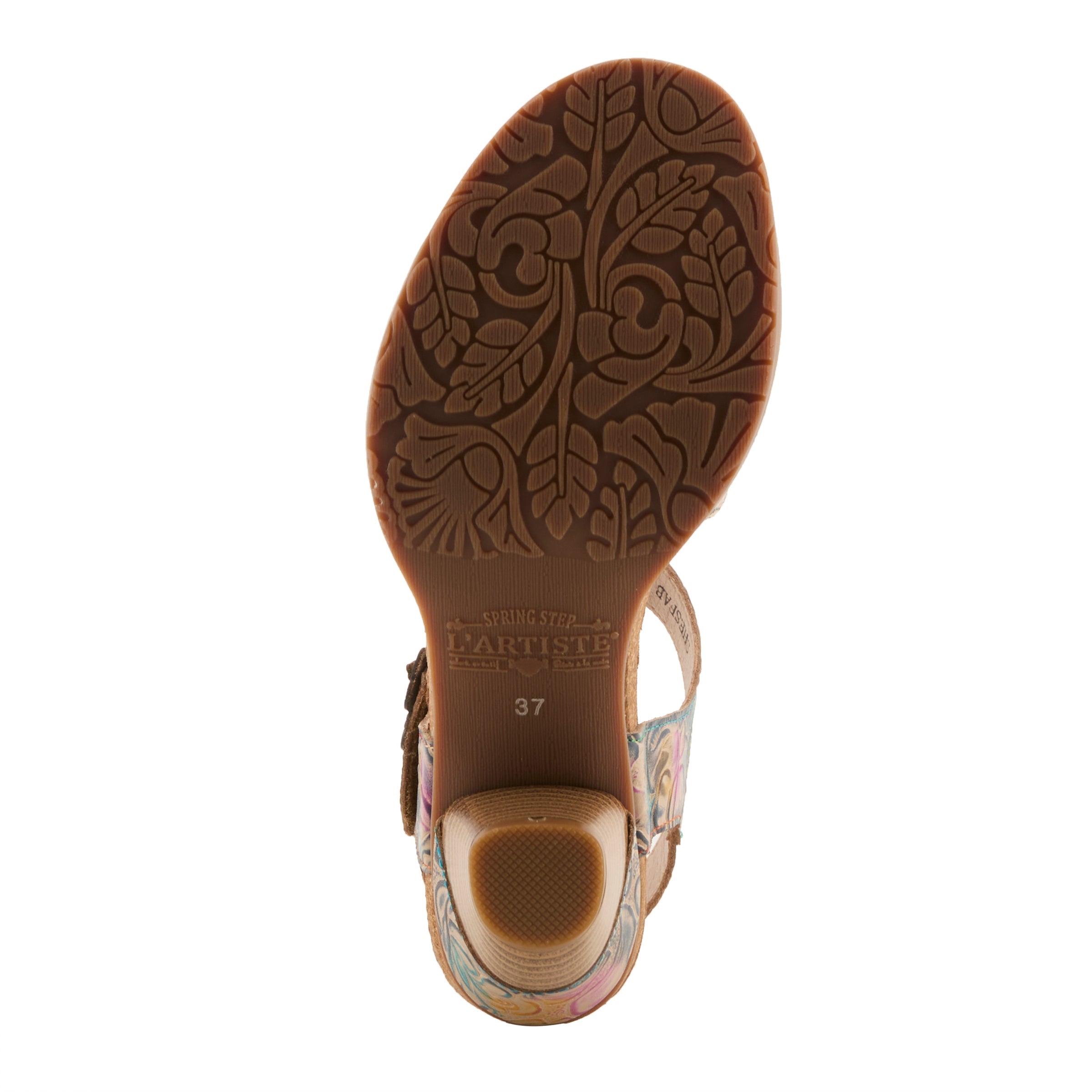 L'Artiste Shesfab Low Block Heel Sandals - Spring Step Shoes