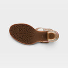 L'Artiste Shesfab sandals in Navy Multi, outsole view