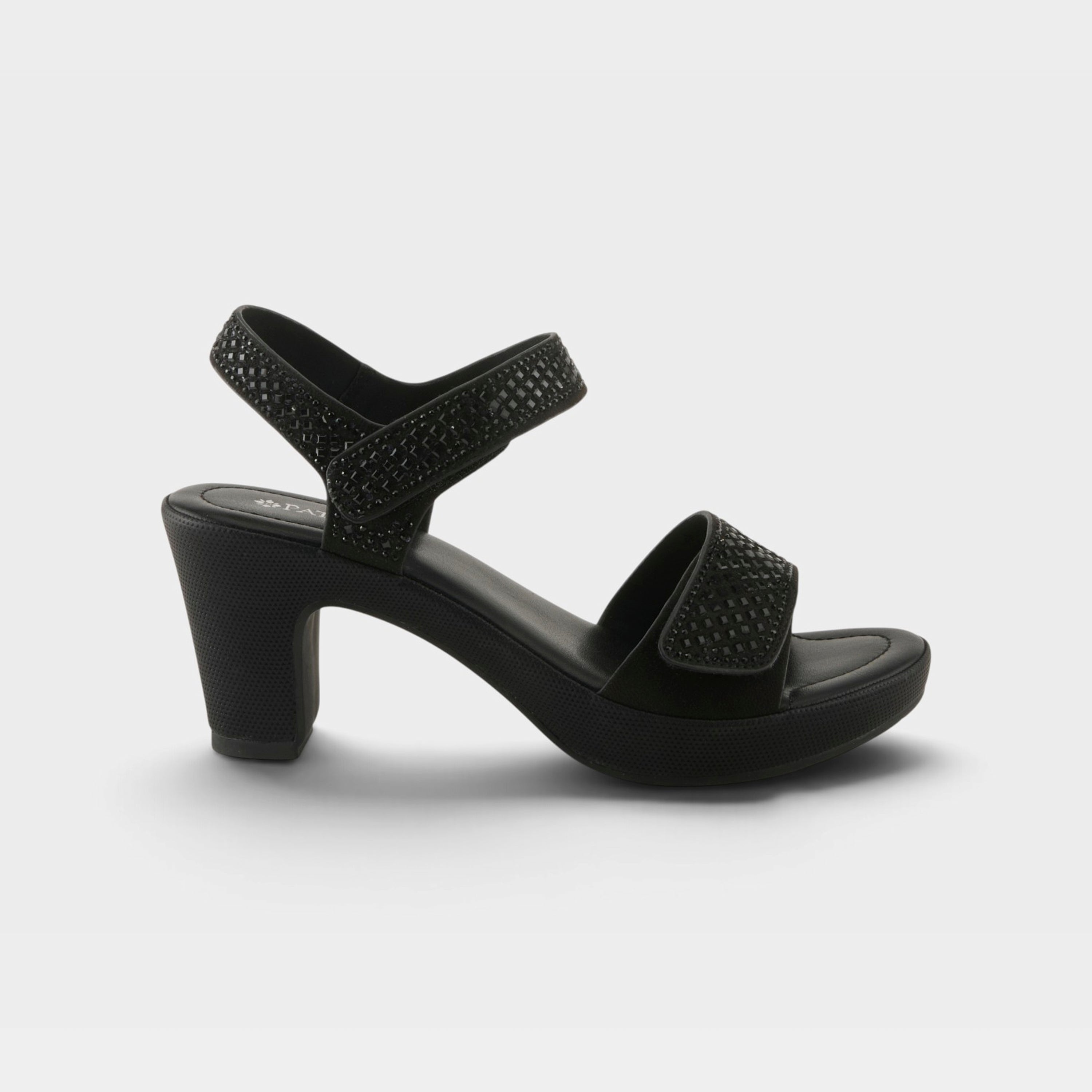 Patrizia Shine Black Sandal