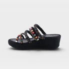 Azura Shinychic Black Multi Sandal