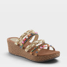 Azura Shinychic Tan Multi Sandal