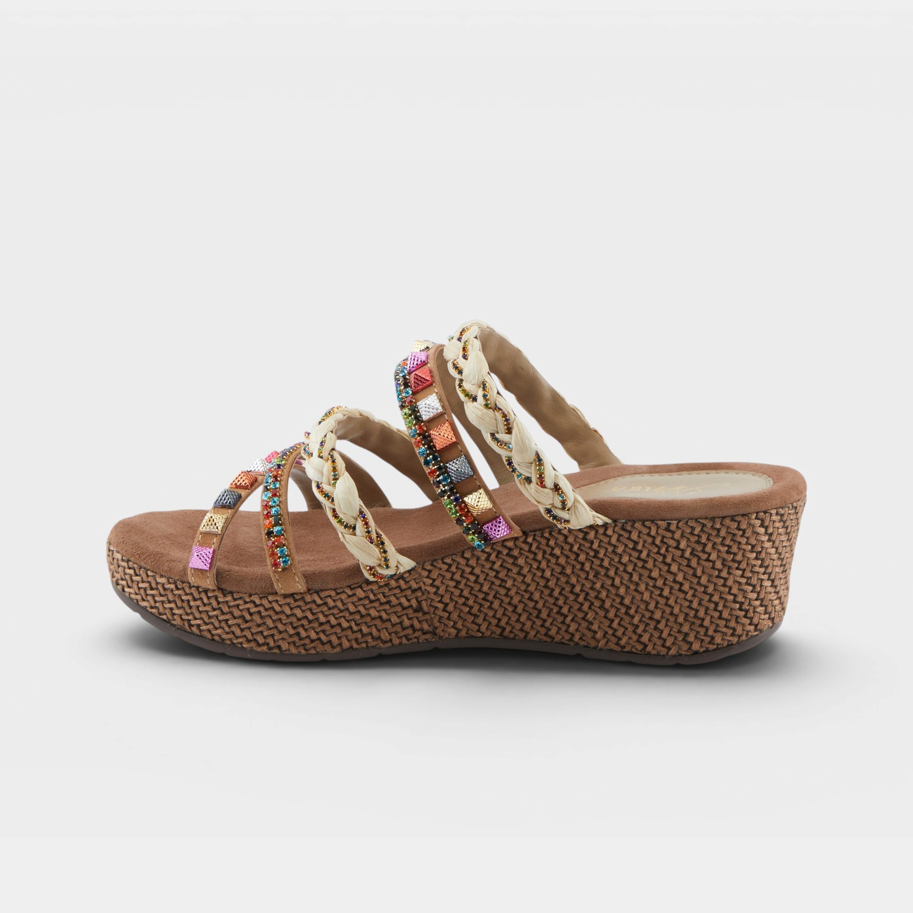 Azura Shinychic Tan Multi Sandal