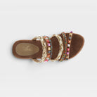 Azura Shinychic Tan Multi Sandal