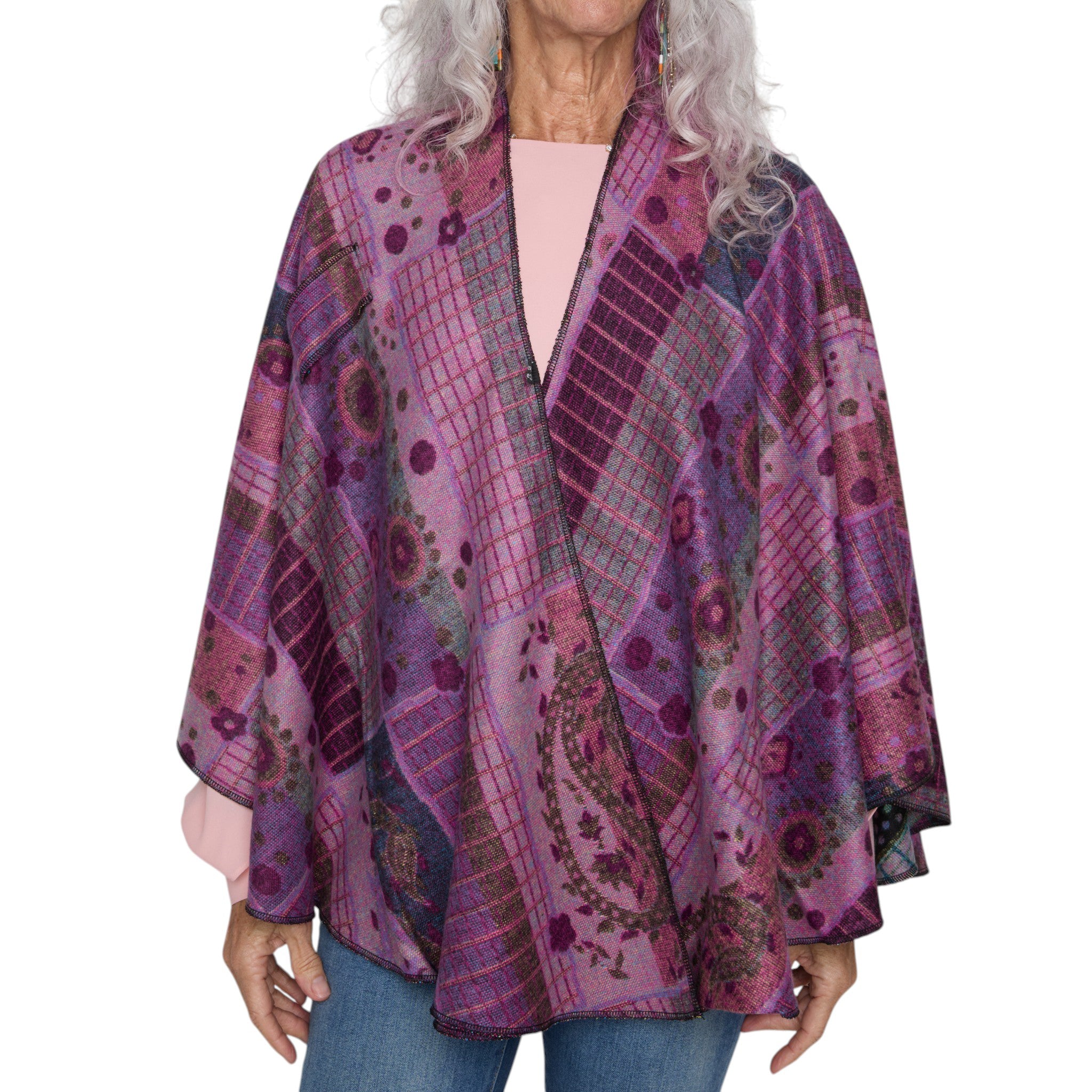 L'Artiste Shwl-Versa Printed Wrap ladies Shawl - Spring Step Shoes