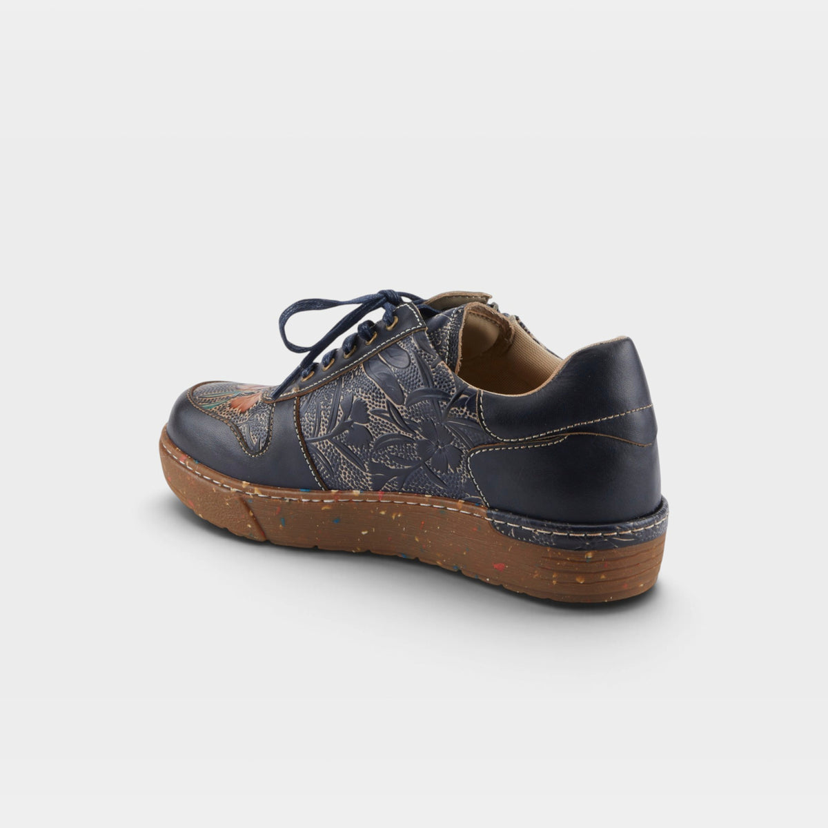 L'Artiste Sincerity sneakers in Navy Multi, alternate angle view