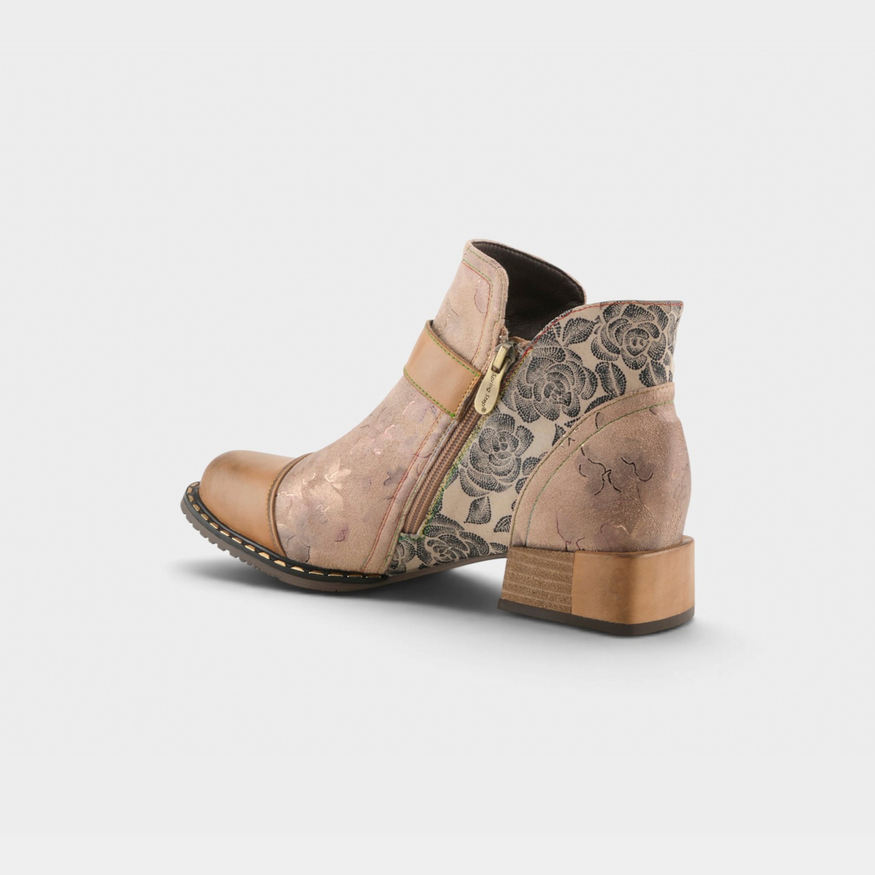 L'Artiste Sipperb Ankle Block Heel Boots - Spring Step Shoes