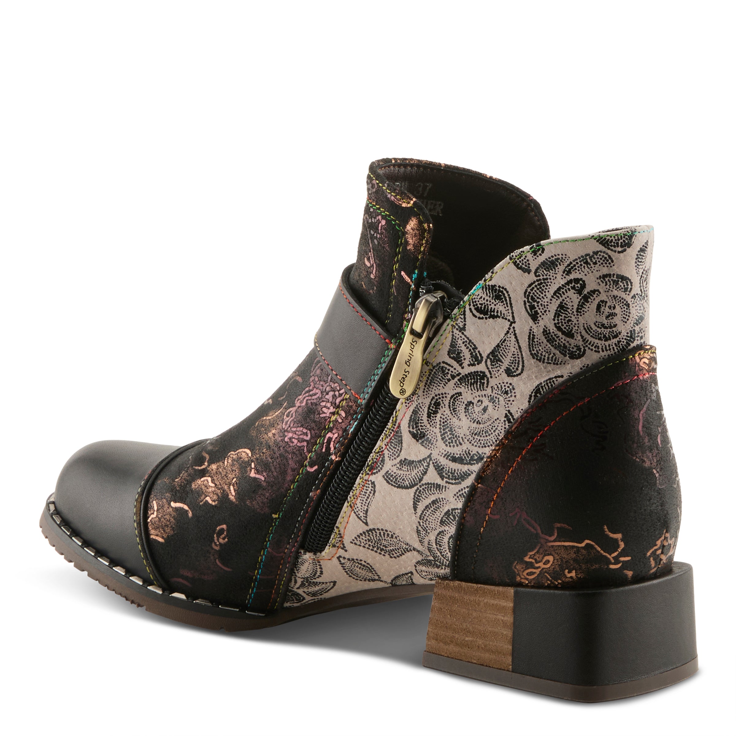 L'Artiste Sipperb Ankle Block Heel Boots - Spring Step Shoes
