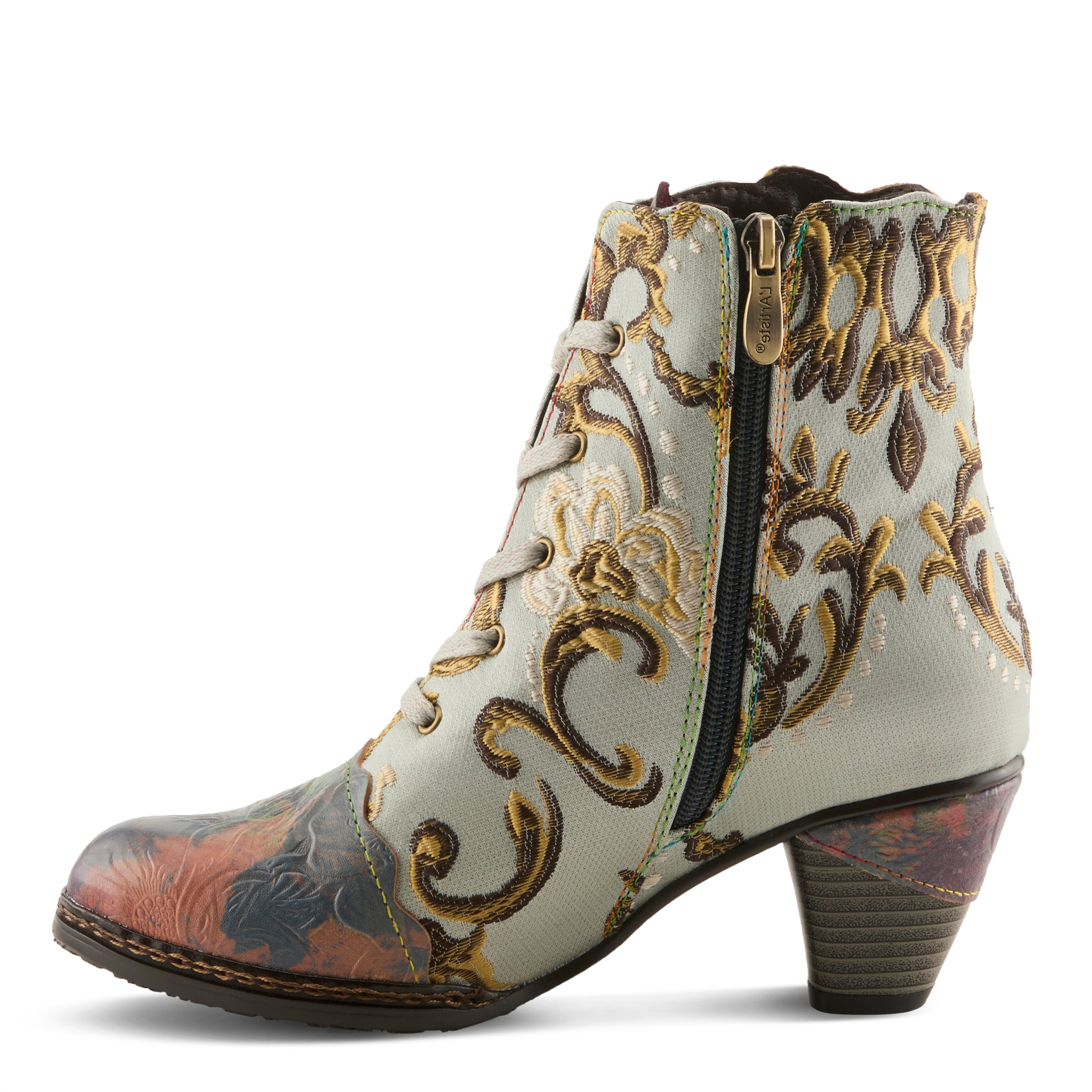 L'Artiste Siren Lace Up heel boots for women - Spring Step Shoes