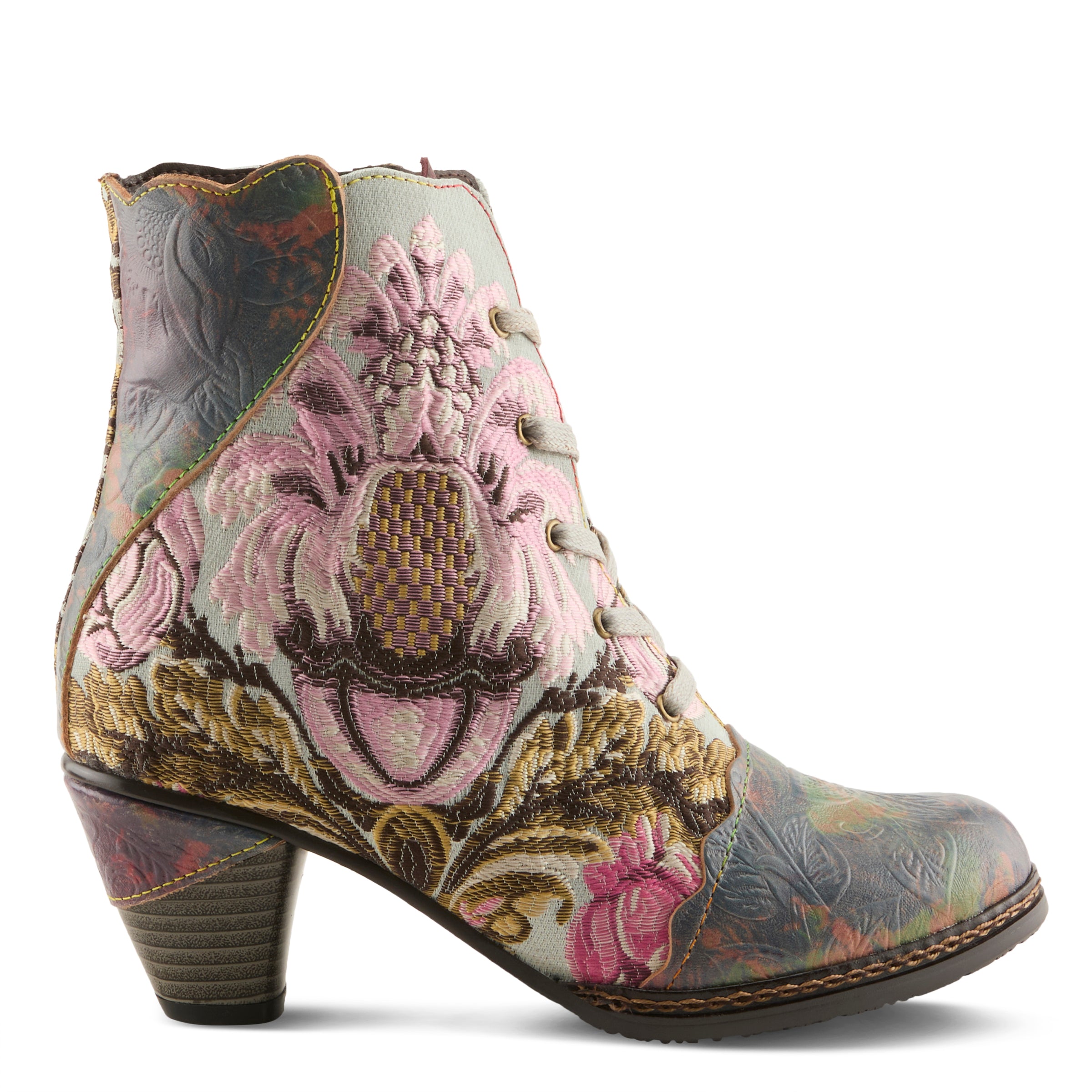 L'Artiste Siren Lace Up heel boots for women - Spring Step Shoes
