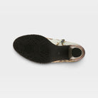 L'Artiste Siren boots in Mint Green Multi, outsole view