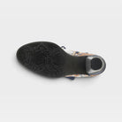L'Artiste Siren boots in Navy Multi, outsole view