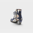 L'Artiste Siren boots in Navy Multi, alternate angle view