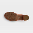 L'Artiste Skyhigh mules in Camel Multi, outsole view