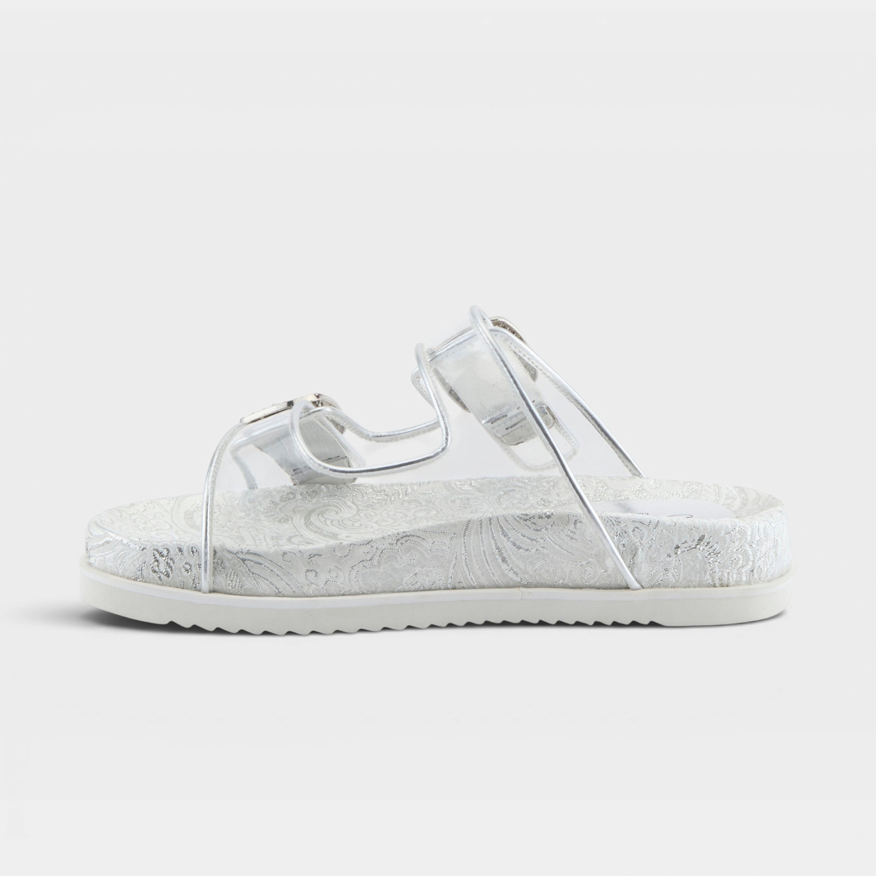 Azura Slidemein Silver Sandal
