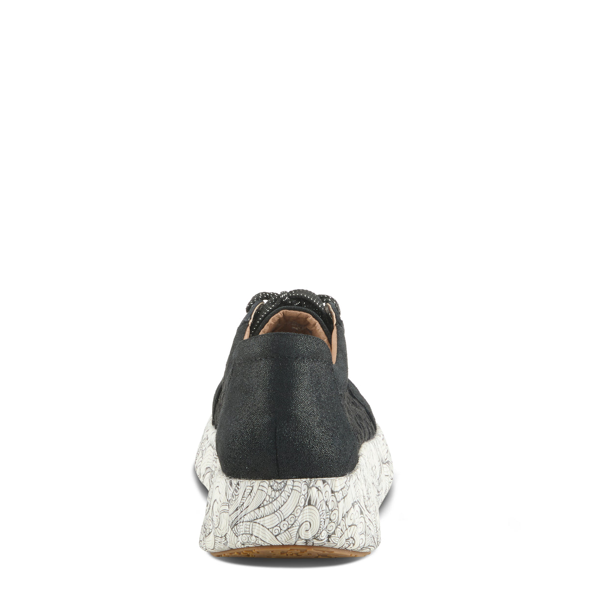 L'Artiste L'ARTISTE SNEAKHEART SNEAKERS shoe in black multi with handcrafted leather design