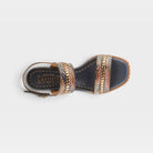 L'Artiste Starstud sandals in Blue Multi, top view