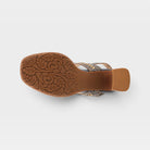 L'Artiste Starstud sandals in Blue Multi, outsole view