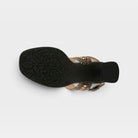L'Artiste Starstud sandals in Black Multi, outsole view