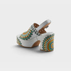 L'Artiste Stevienix sandals in White Multi, alternate angle view