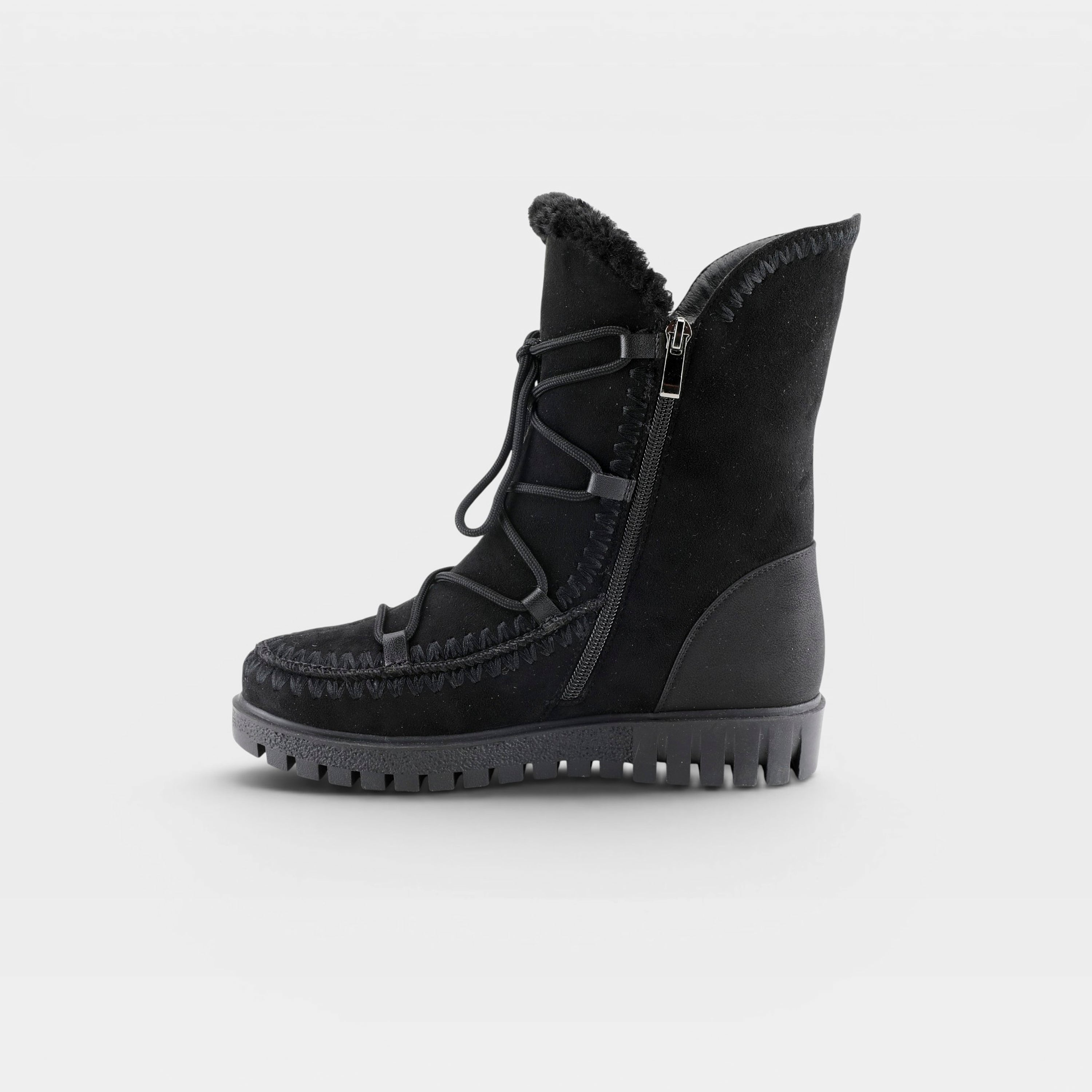 Azura Stich Black Boot
