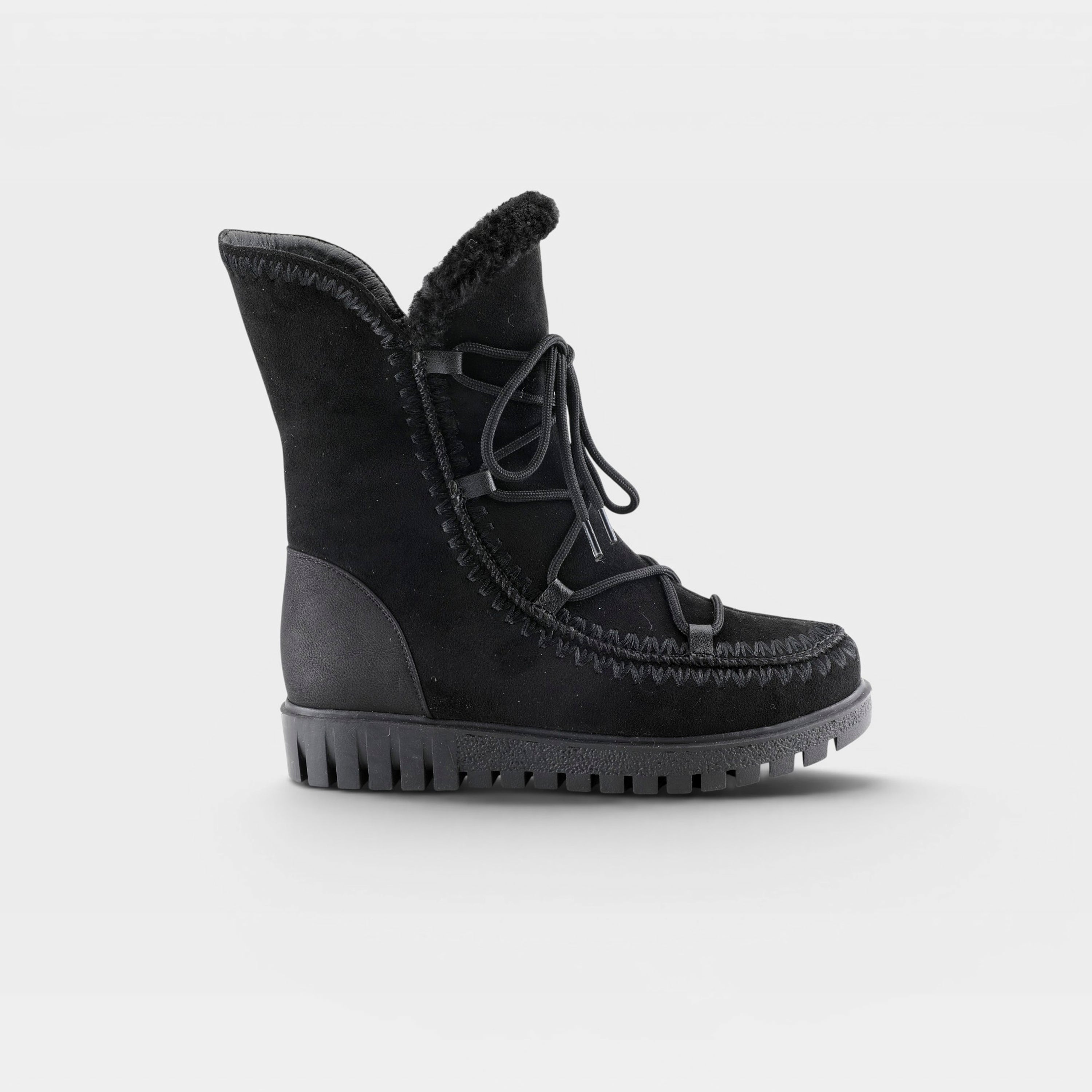 Azura Stich Black Boot