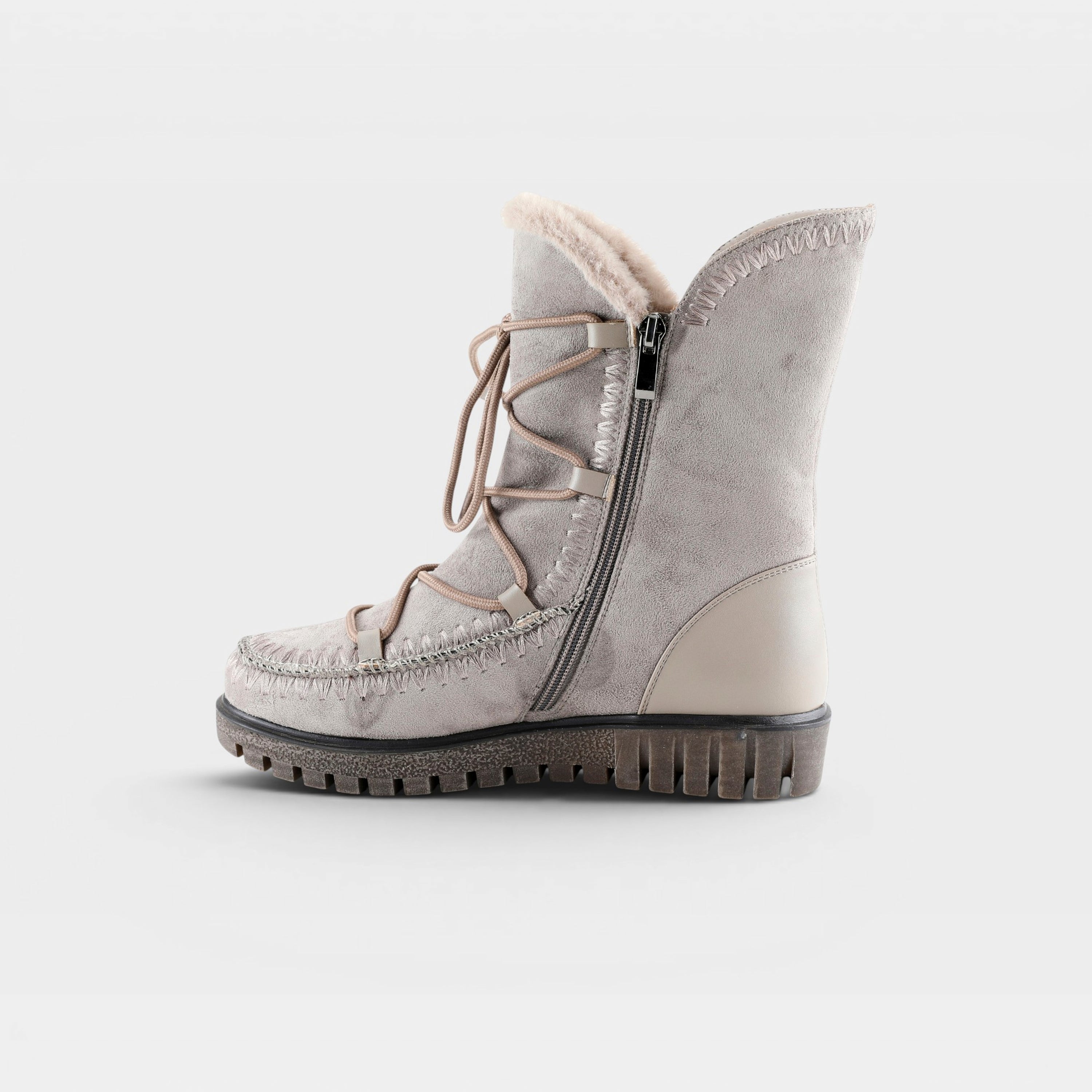 Azura Stich Taupe Boot