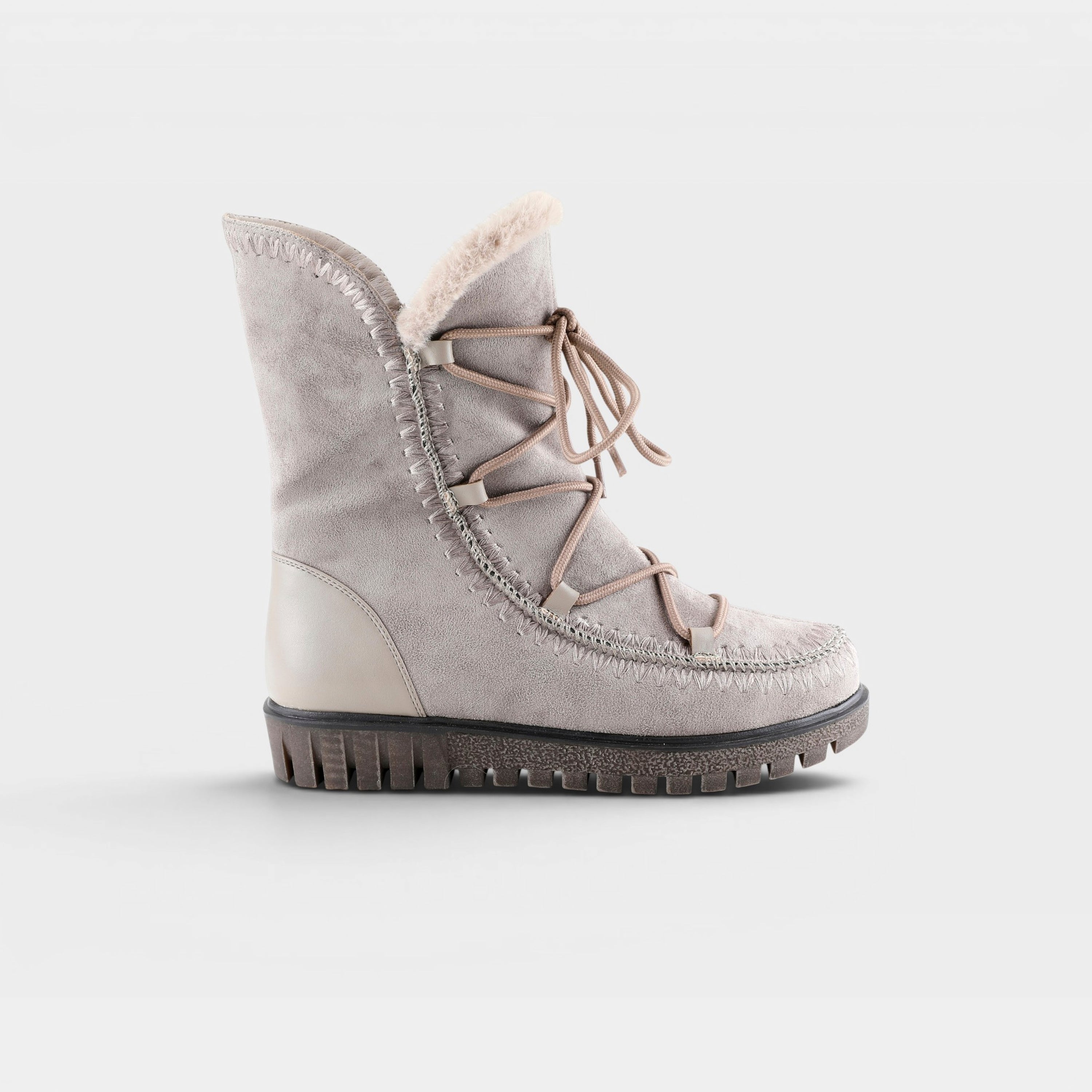Azura Stich Taupe Boot