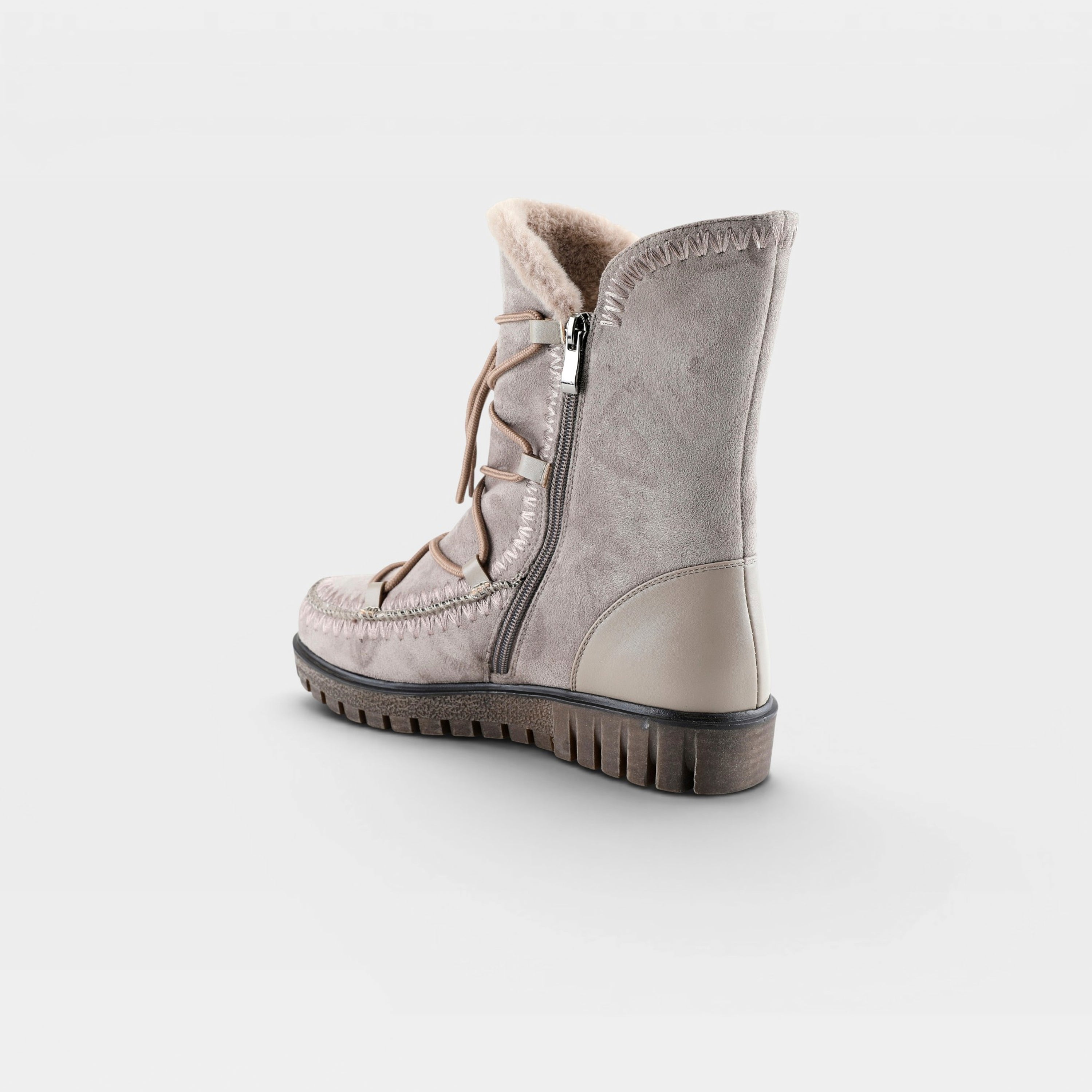 Azura Stich Taupe Boot