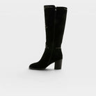 Azura Studette Black Suede Boot