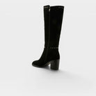 Azura Studette Black Suede Boot