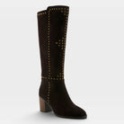 Azura Studette Chocolate Suede Boot