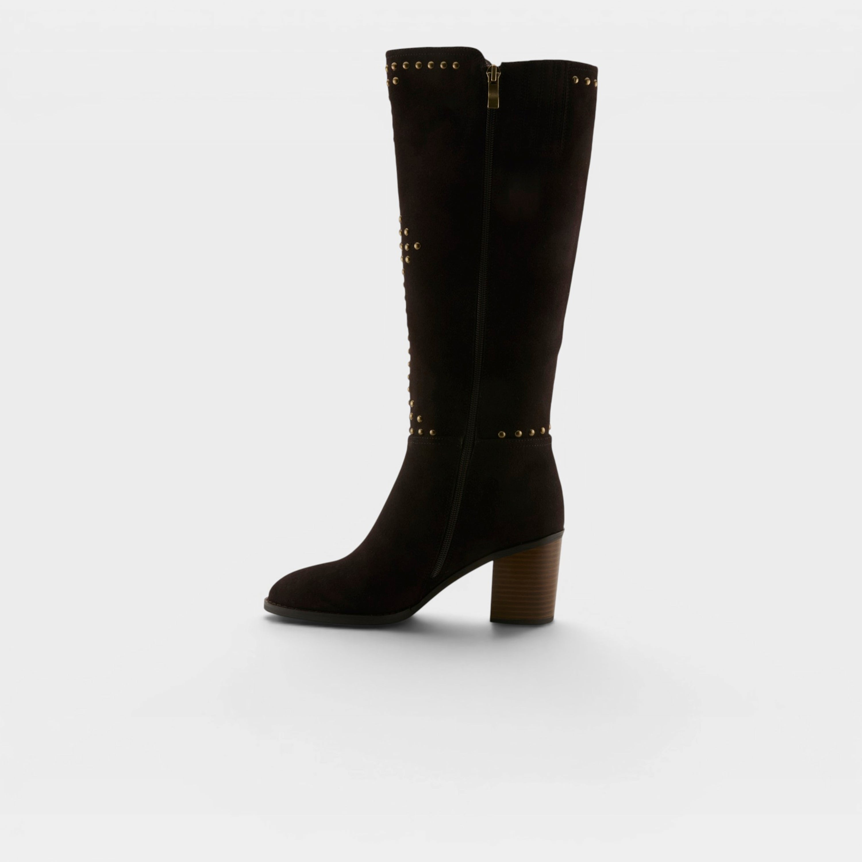 Azura Studette Chocolate Suede Boot