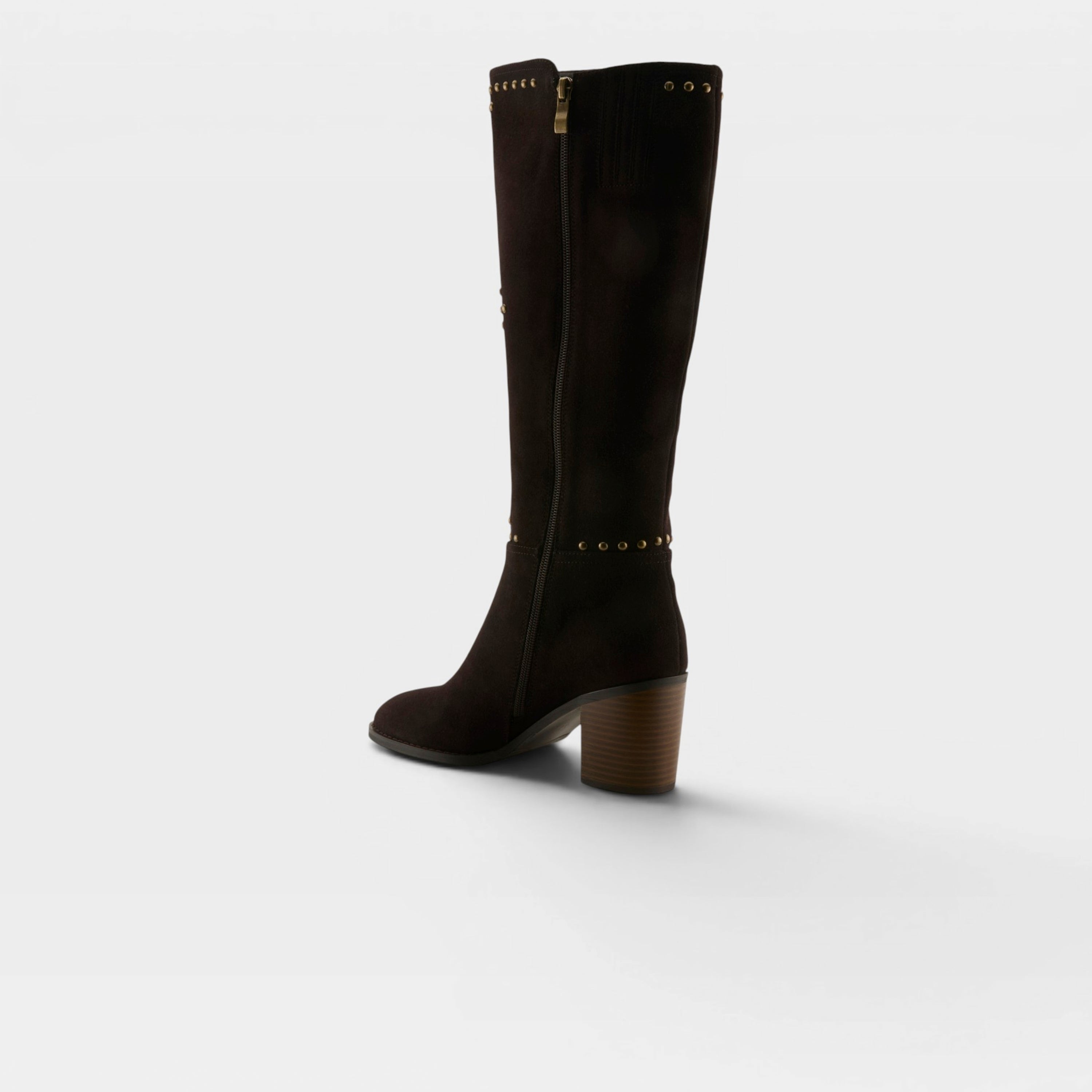 Azura Studette Chocolate Suede Boot