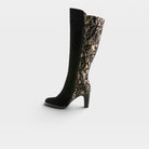 L'Artiste Sultana boots in Black Multi Suede, side view