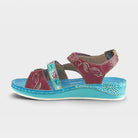 L'Artiste Sumacah sandal in Aqua, side view