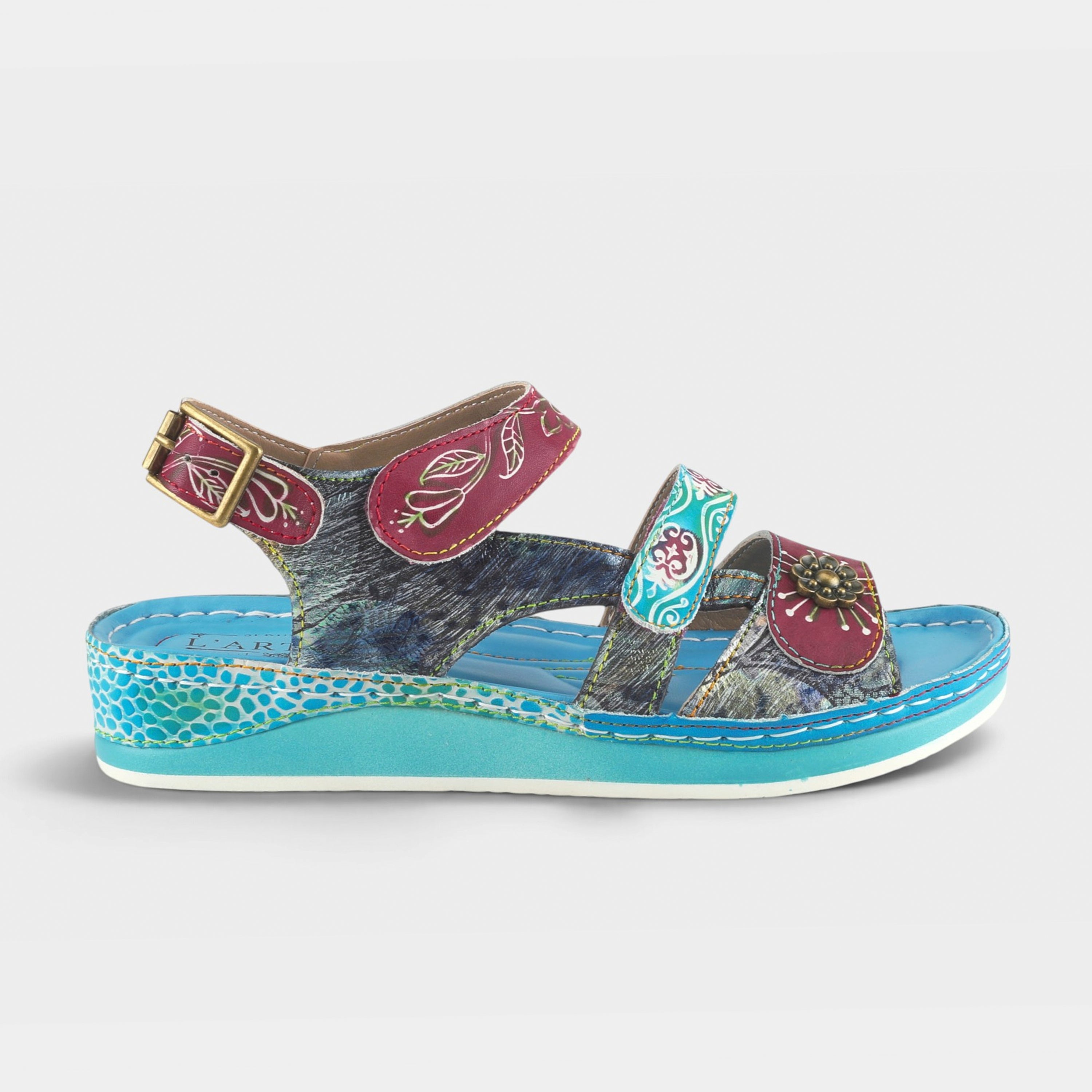 L'Artiste Sumacah sandal in Aqua, hero view