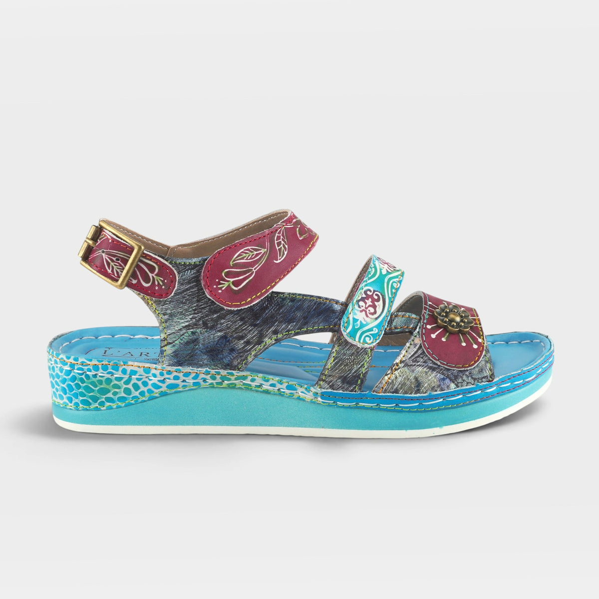 L'Artiste Sumacah sandal in Aqua, hero view