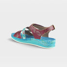L'Artiste Sumacah sandal in Aqua, alternate angle view