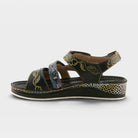 L'Artiste Sumacah sandal in Black Multi, side view