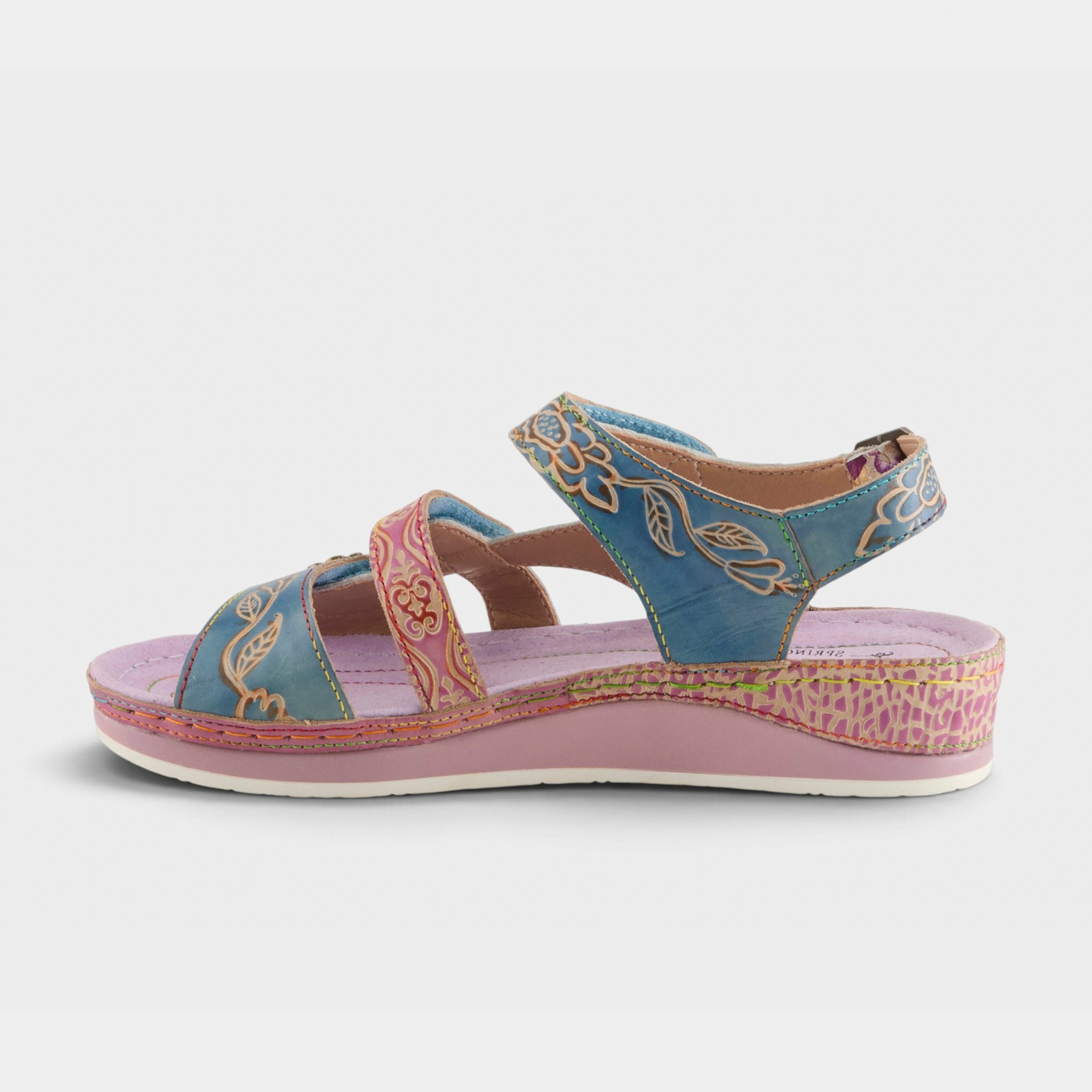 L'Artiste Sumacah sandal in Lilac Multi, side view