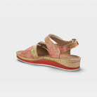 L'Artiste Sumacah sandal in Peach Multi, alternate angle view